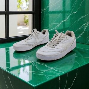 L. A. Gear Sketchers Sz 8 Hot Shots White Leather Sneakers